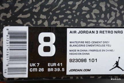 JORDAN NRG THROW AIR 3 MENS RETRO 923096-101 LINE" WHITE "FREE 0726